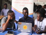 Programmer operating technology Emmanuel from Arusha Tanzania